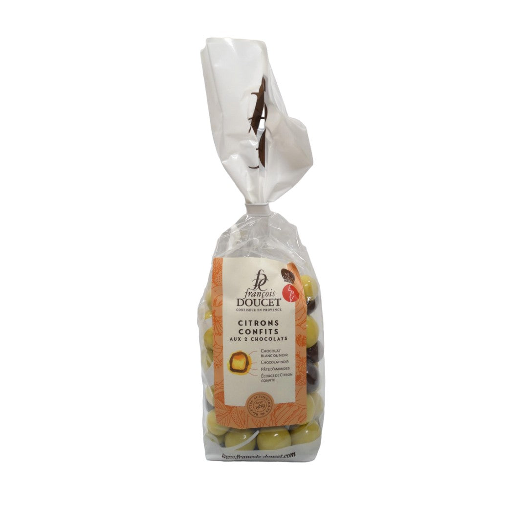 Zweierlei Pralinen mit kandierter Zitrone