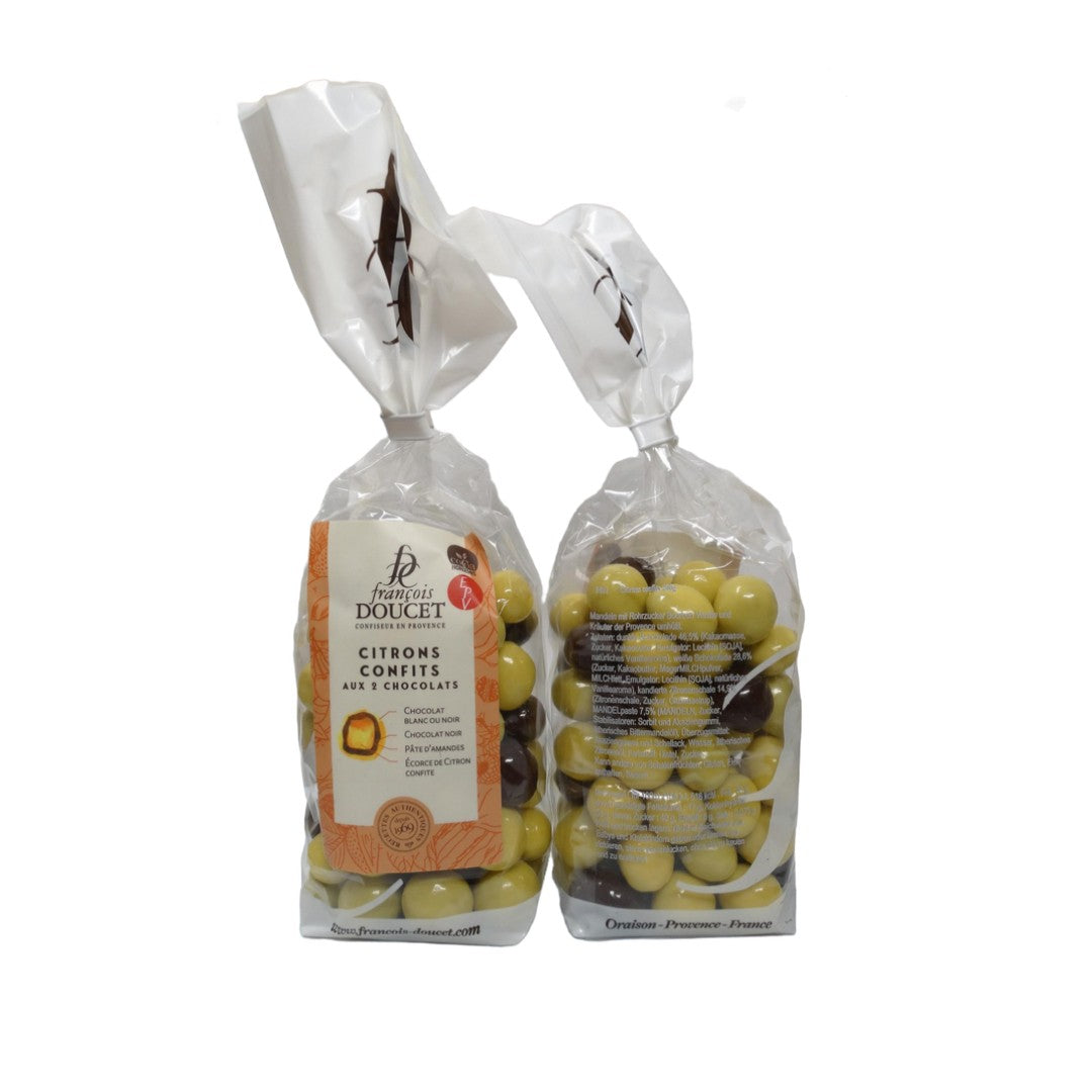 Zweierlei Pralinen mit kandierter Zitrone