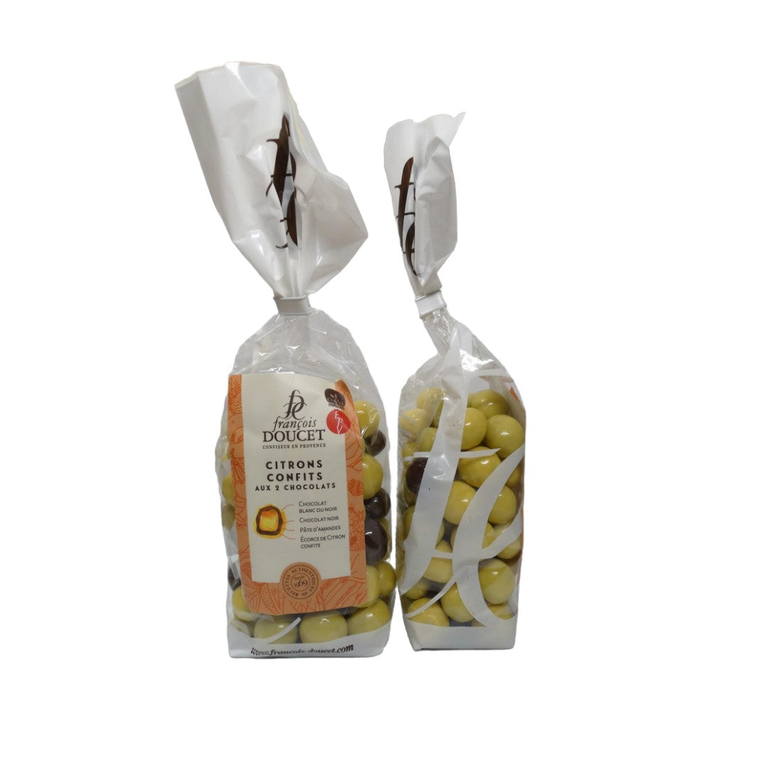 Zweierlei Pralinen mit kandierter Zitrone