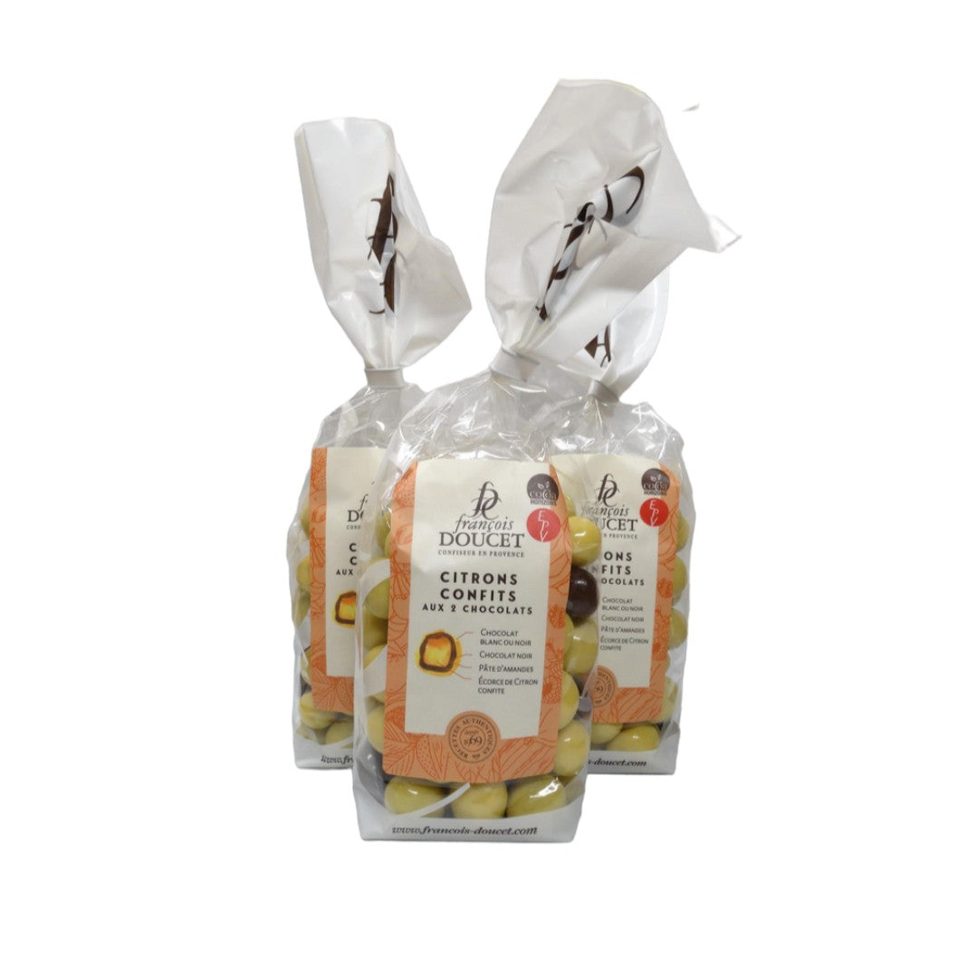 Zweierlei Pralinen mit kandierter Zitrone