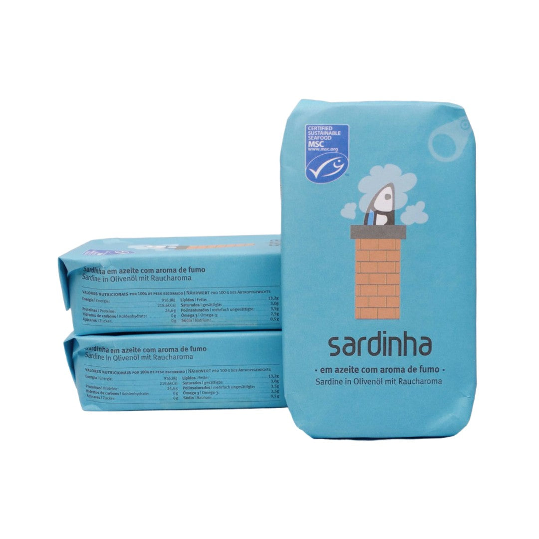 Sardinen in Olivenöl mit Raucharoma MSC, 120g