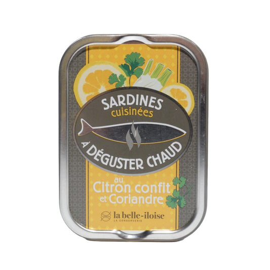 Warme Sardinen mit konfierter Zitrone und Koriander, 115 g