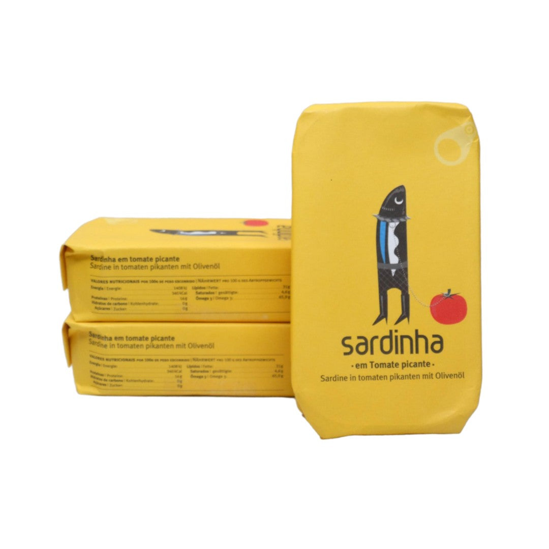 Sardinen in Tomaten pikanten Olivenöl, 120g – Sardine Stuttgart Shop Sardinen in Tomaten pikanten Olivenöl, 120g – Sardine Stuttgart Shop